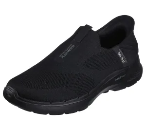 Skechers Men's Gowalk 6 Slip-Ins-Athletic Slip-On Walking Shoes | Casual Sneakers with Memory Foam, Black, 9