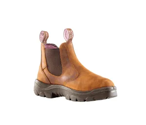 Steel Blue Women's Hobart Steel Toe Safety Boot, Brown