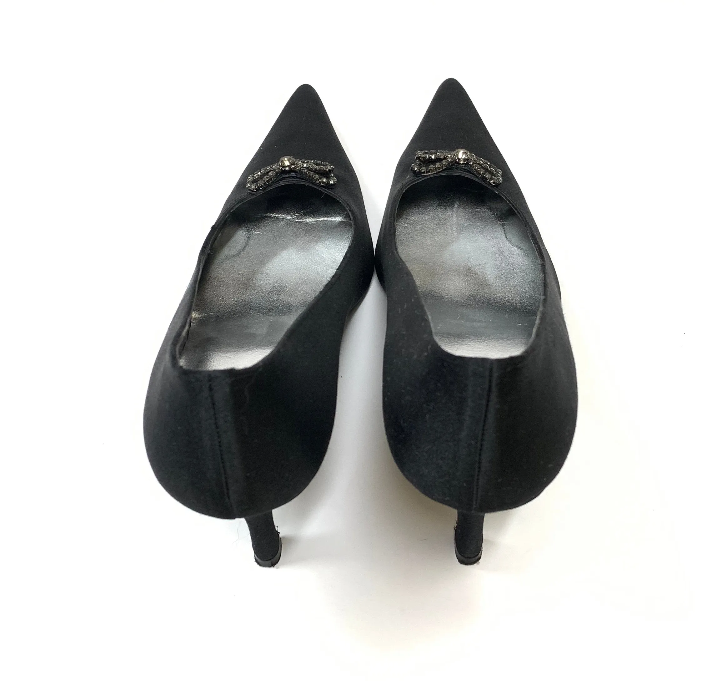 STUART WEITZMAN SATIN POINTED TOE PUMPS SIZE 10