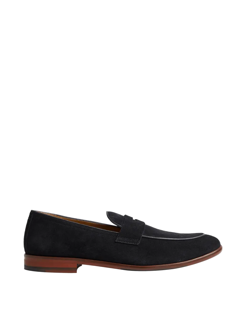 Suede Slip-On Loafers