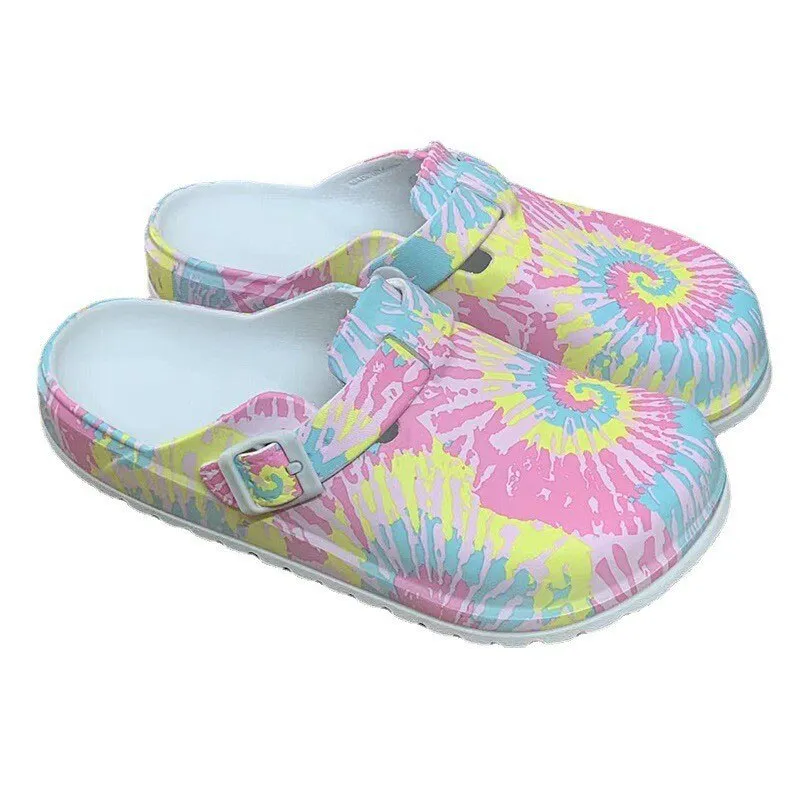 Summer Women Slippers Shoes Garden Shoes Wedges Sweet Flat Sandals Doctor Nurse Work Shoes Antiskid Female Flip Flops For Woman