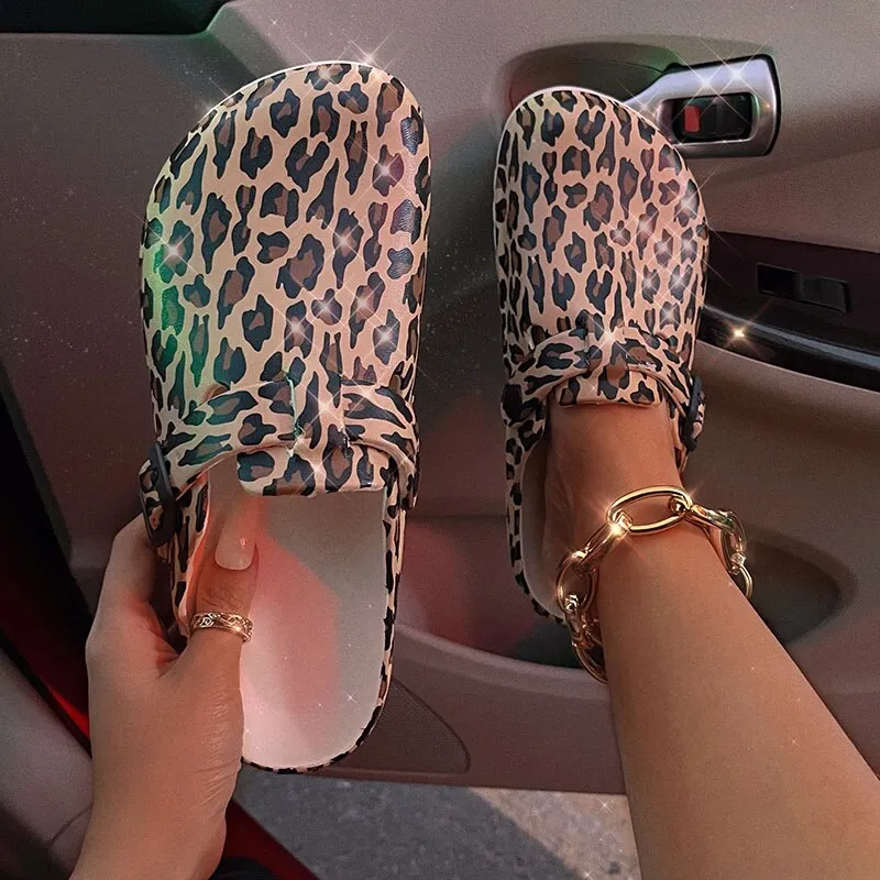 Summer Women Slippers Shoes Garden Shoes Wedges Sweet Flat Sandals Doctor Nurse Work Shoes Antiskid Female Flip Flops For Woman