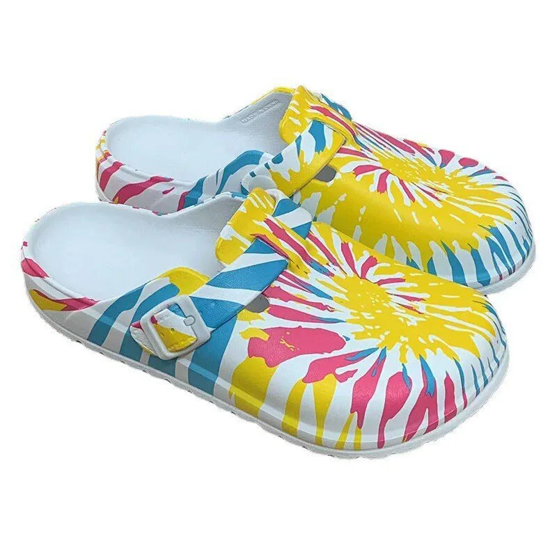 Summer Women Slippers Shoes Garden Shoes Wedges Sweet Flat Sandals Doctor Nurse Work Shoes Antiskid Female Flip Flops For Woman