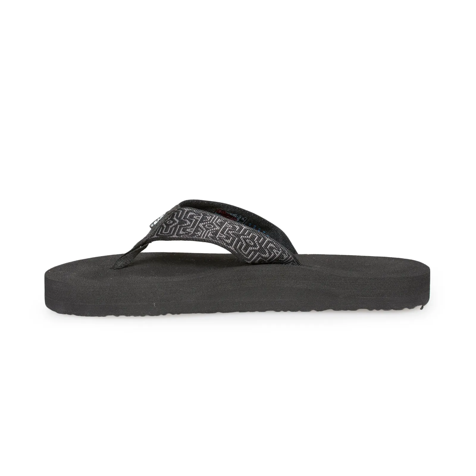 Teva Original Mush Stamps Black Flip Flops - Men's