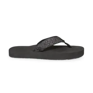 Teva Original Mush Stamps Black Flip Flops - Men's