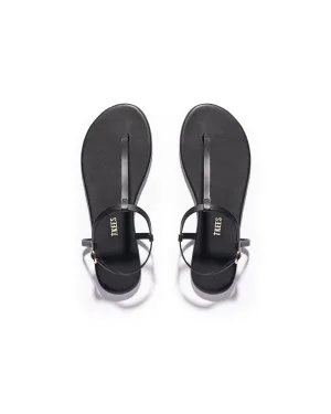Tkees Mariana flip-flops from brazilian leather in Black
