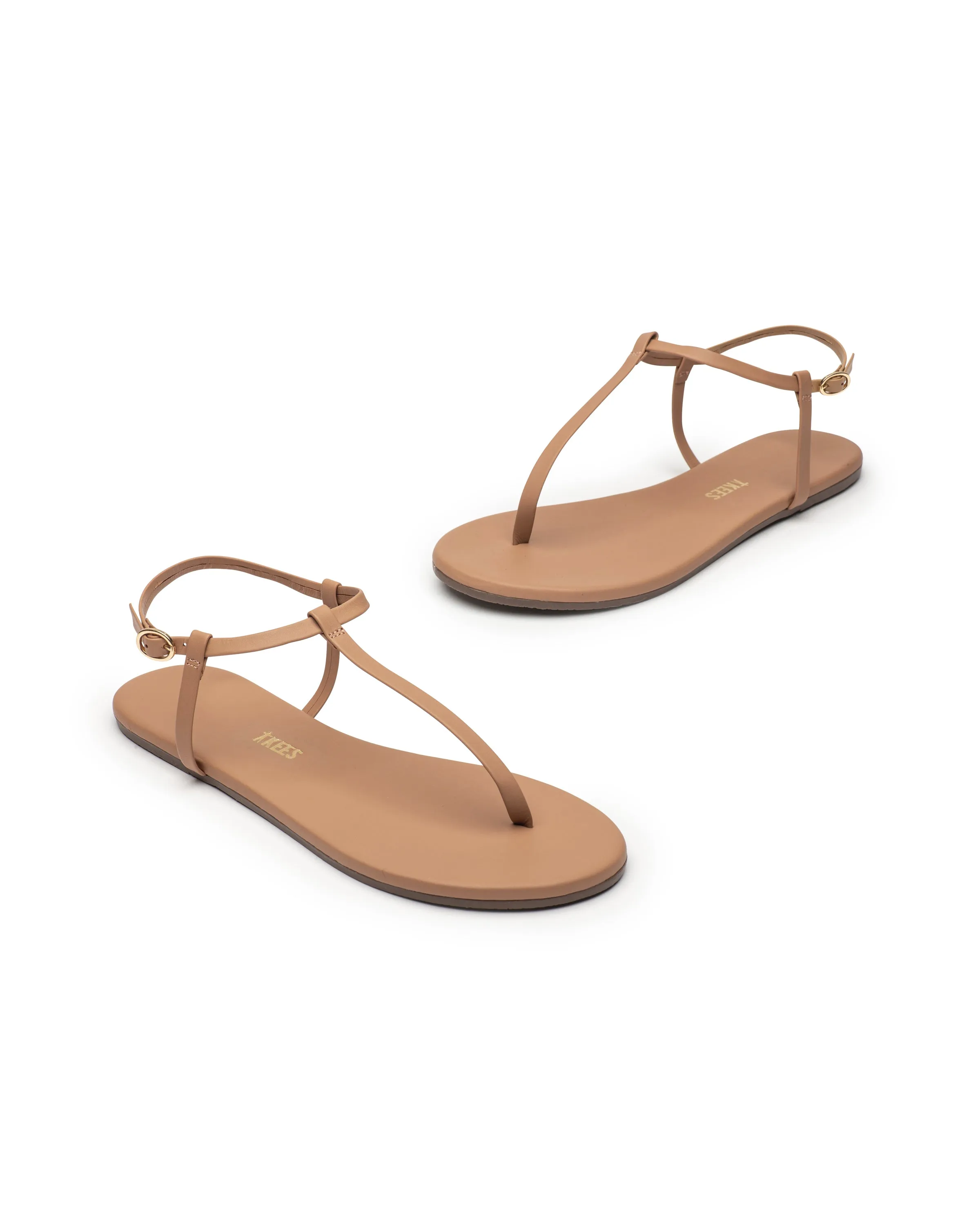 Tkees Mariana flip-flops from brazilian leather in Cocobutter